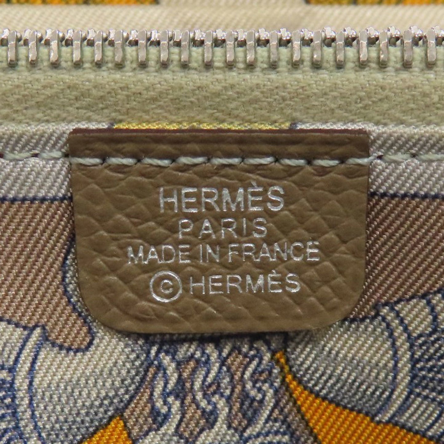 Hermès Silk'In, Beige, Leather, wallet