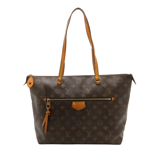 Louis Vuitton Léna, Brown, Canvas, shoulder
