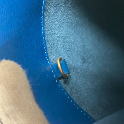 Louis Vuitton Cluny, Blue, Leather, shoulder
