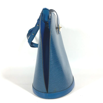 Louis Vuitton Cluny, Blue, Leather, shoulder