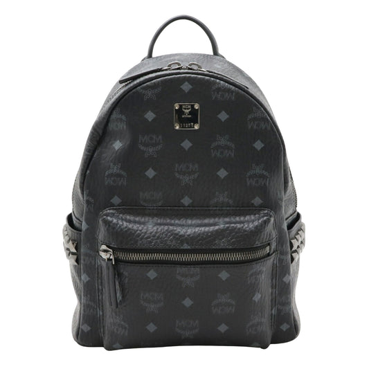 MCM, Black, Leather, backpack