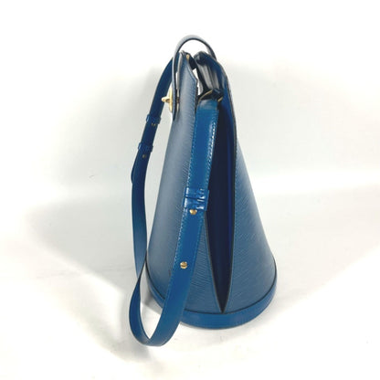 Louis Vuitton Cluny, Blue, Leather, shoulder