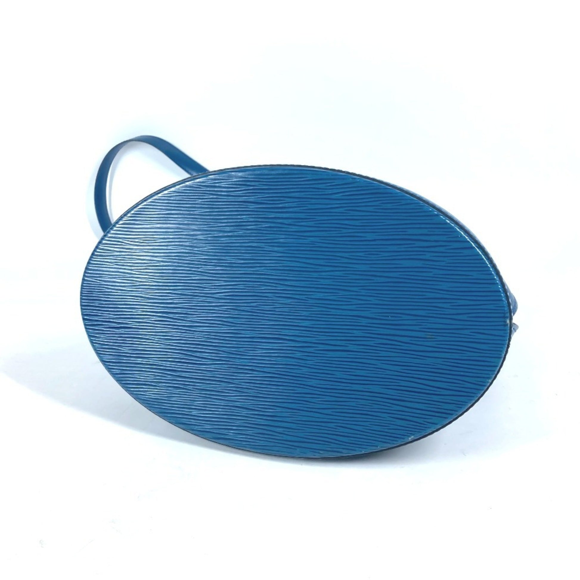 Louis Vuitton Cluny, Blue, Leather, shoulder