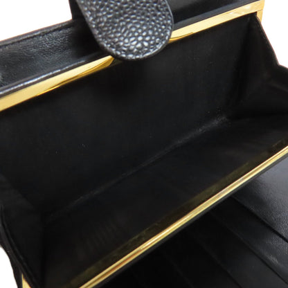 Chanel Logo CC, Black, Leather, wallet