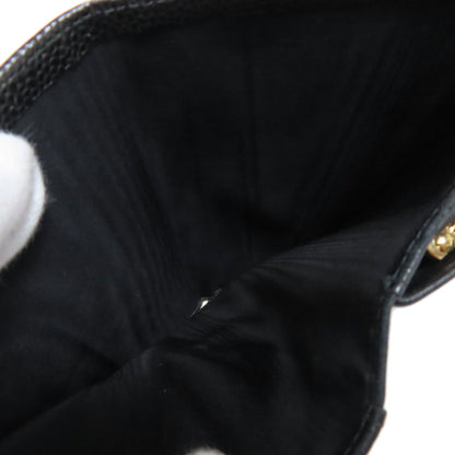 Chanel Logo CC, Black, Leather, wallet