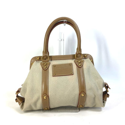 Louis Vuitton Antigua, Beige, Canvas, handbag