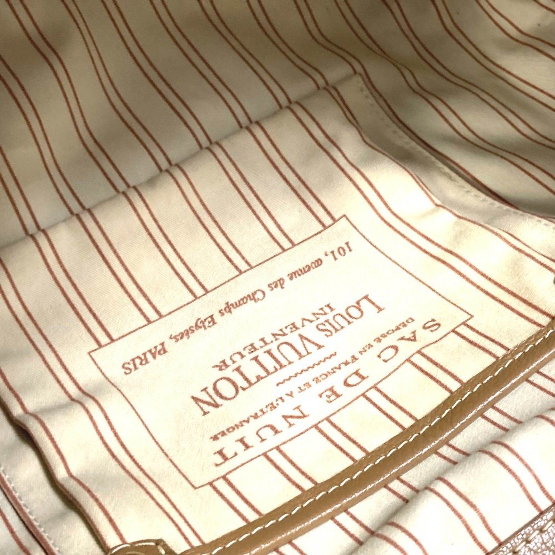 Louis Vuitton Antigua, Beige, Canvas, handbag