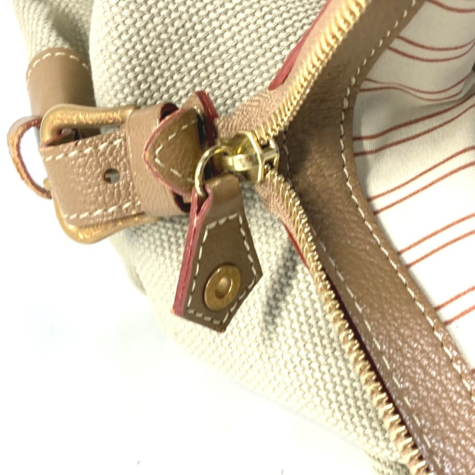 Louis Vuitton Antigua, Beige, Canvas, handbag
