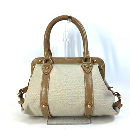 Louis Vuitton Antigua, Beige, Canvas, handbag