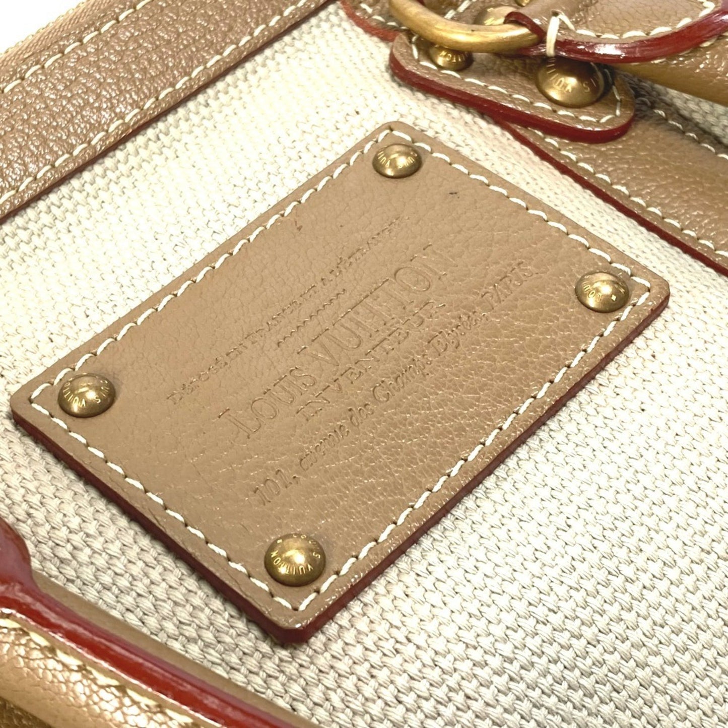 Louis Vuitton Antigua, Beige, Canvas, handbag