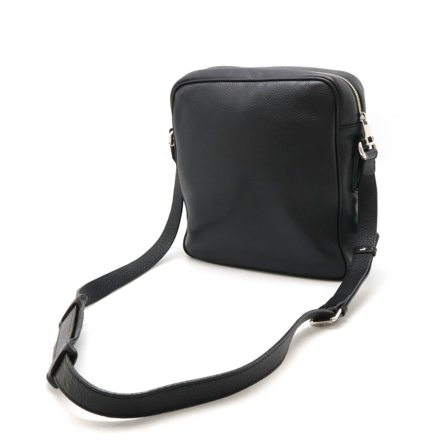 Gucci Interlocking G, Black, Leather, shoulder