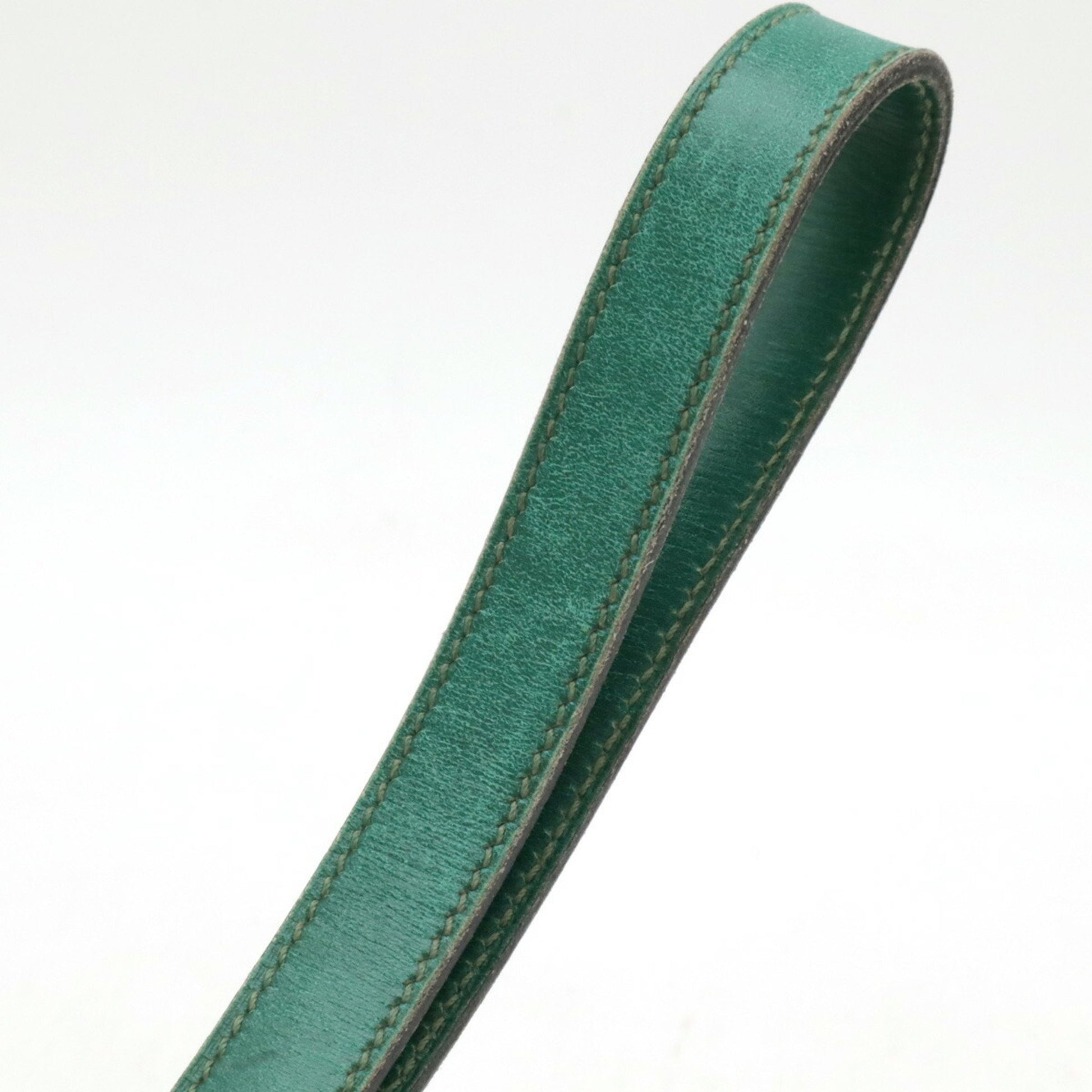 Hermès --, Green, Leather, belt