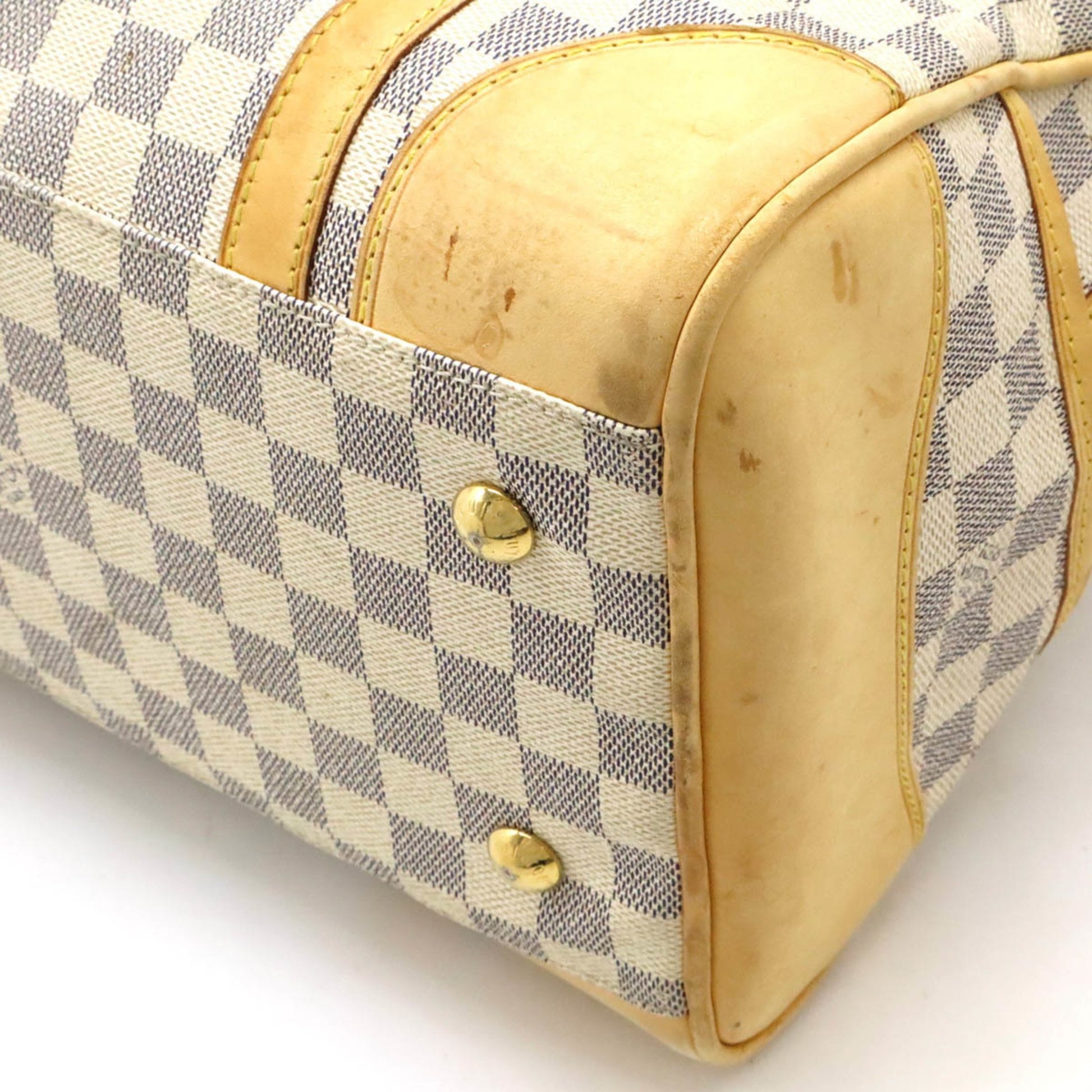 Louis Vuitton Berkeley, White, Canvas, handbag