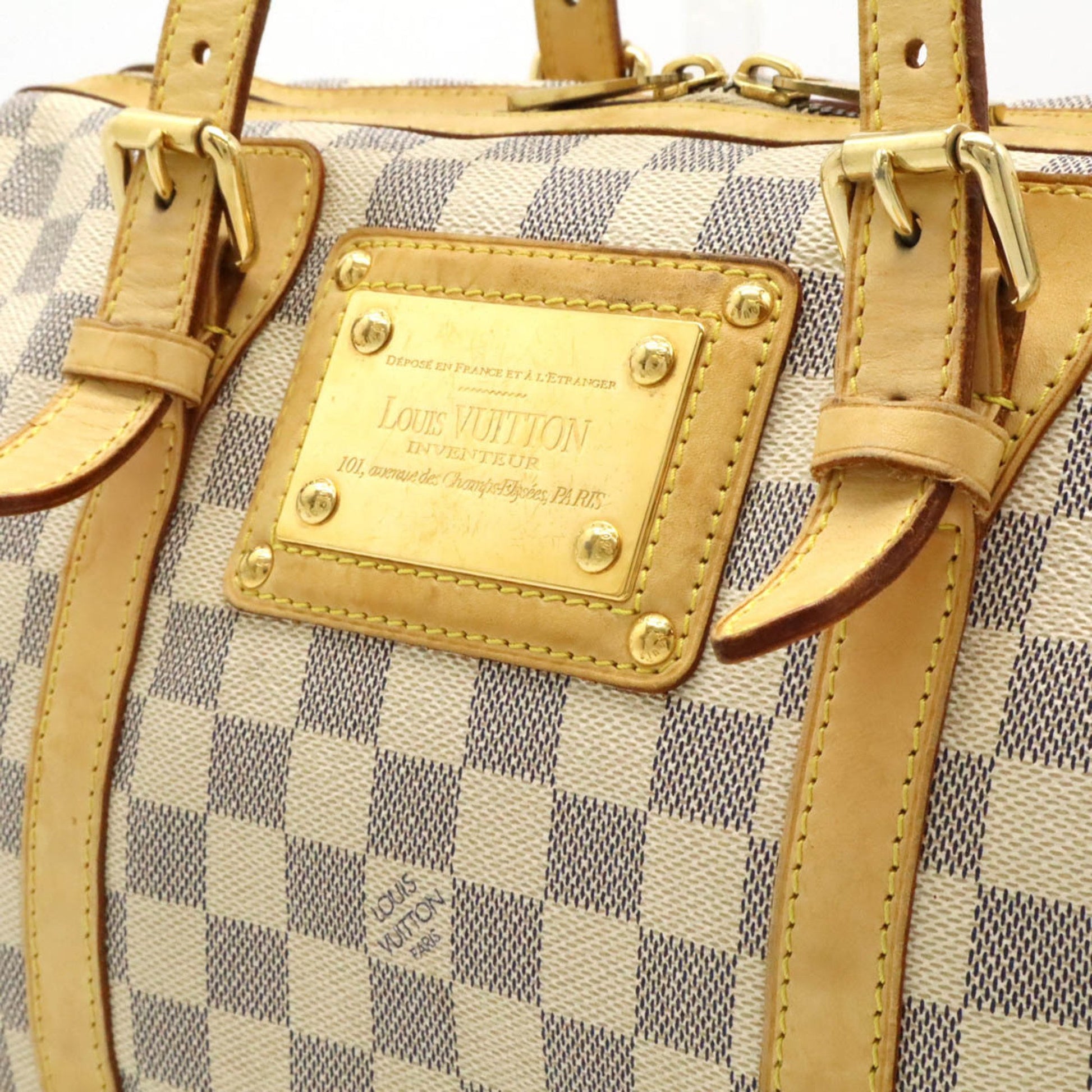 Louis Vuitton Berkeley, White, Canvas, handbag