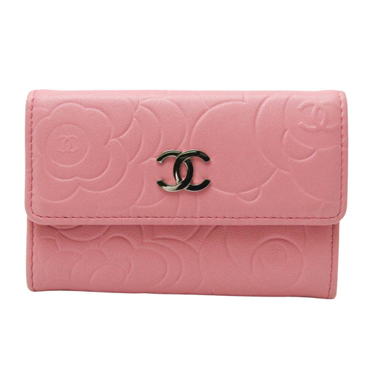 Chanel Camellia, Pink, Leather, wallet