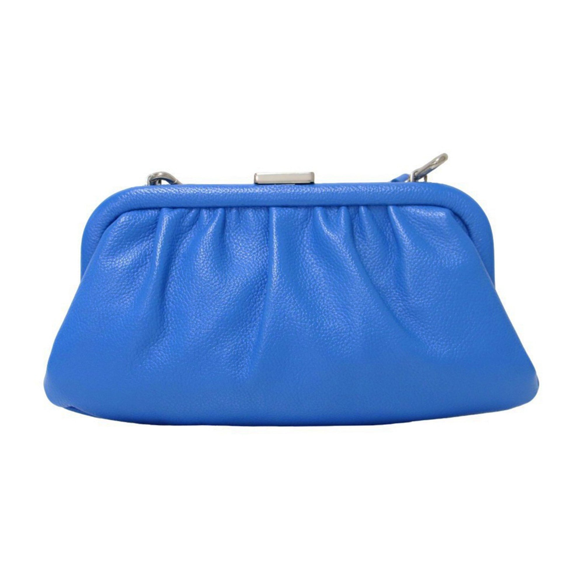 Balenciaga, Blue, Leather, clutch