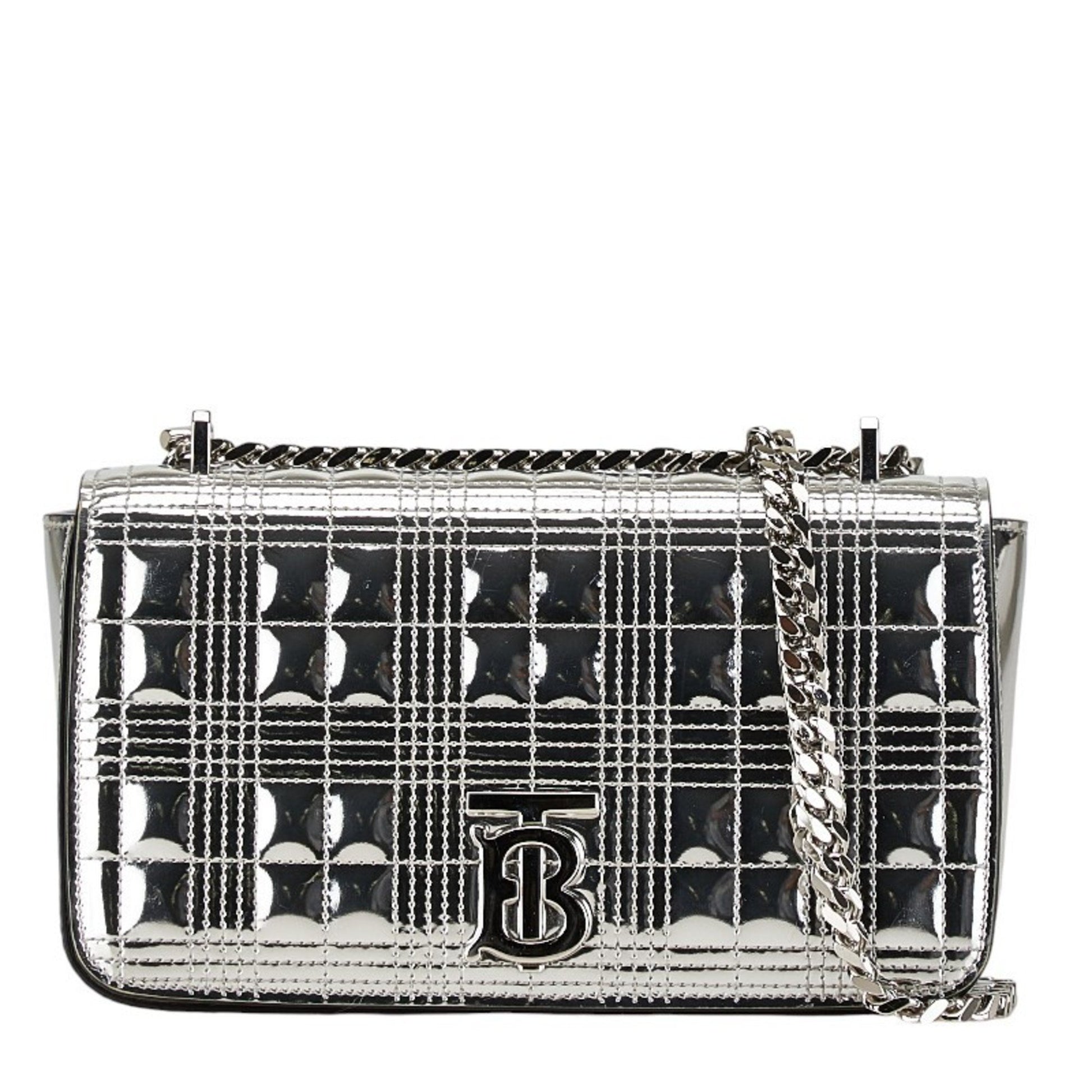 Burberry Lola, Silver, Leather, shopper