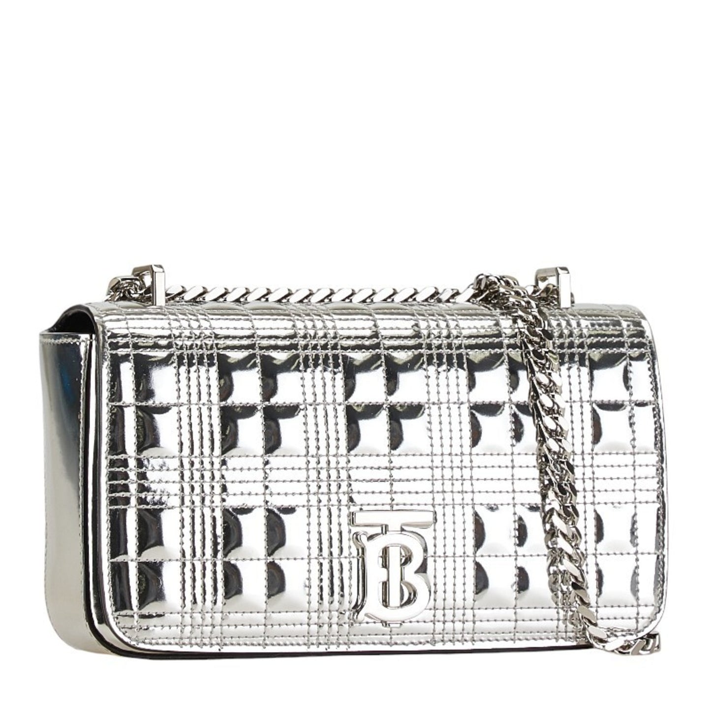 Burberry Lola, Silver, Leather, shopper