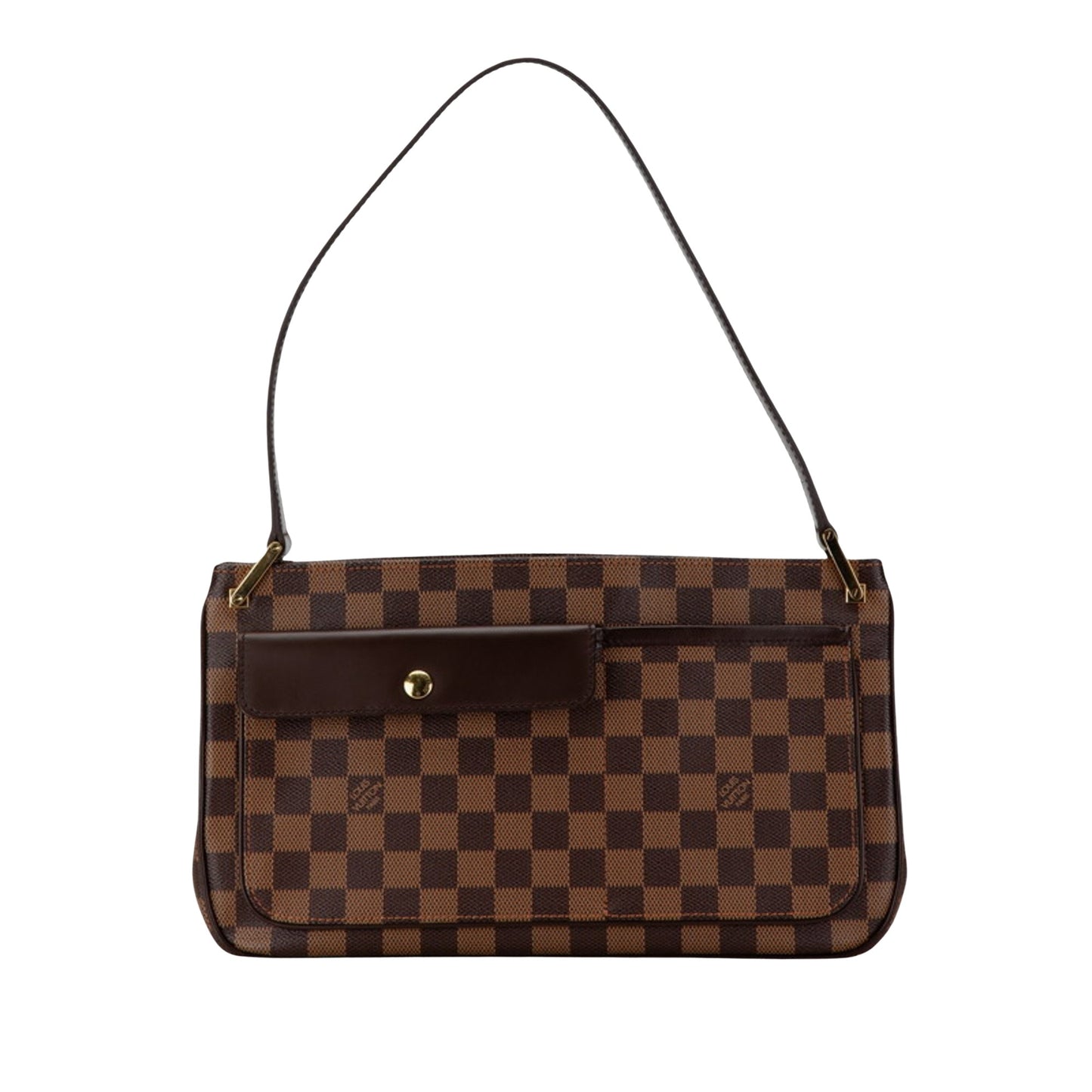 Louis Vuitton Aubagne, Brown, Canvas, shoulder