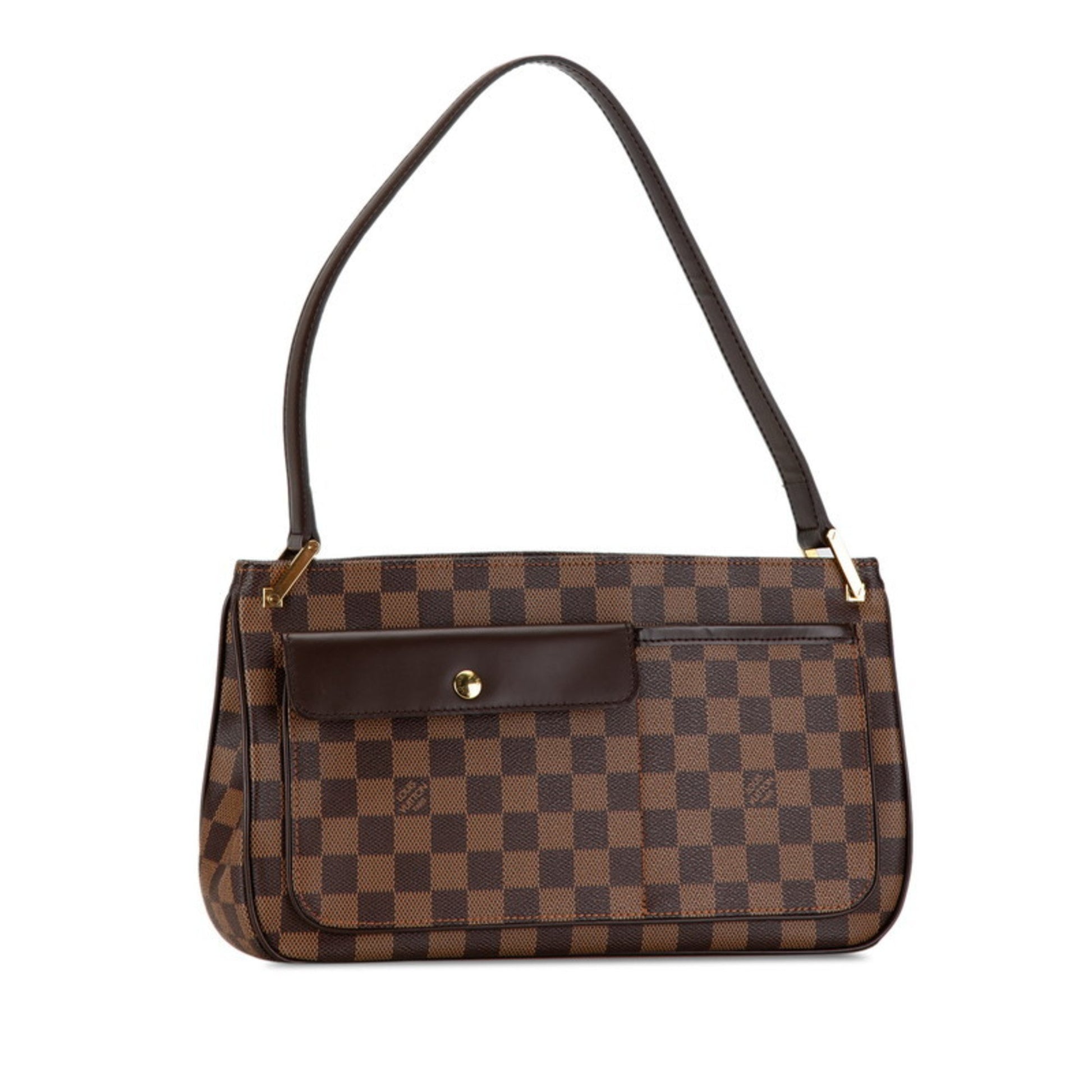 Louis Vuitton Aubagne, Brown, Canvas, shoulder