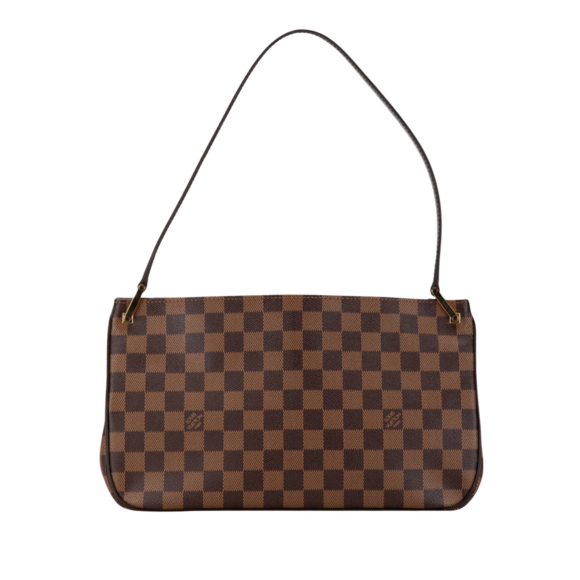 Louis Vuitton Aubagne, Brown, Canvas, shoulder