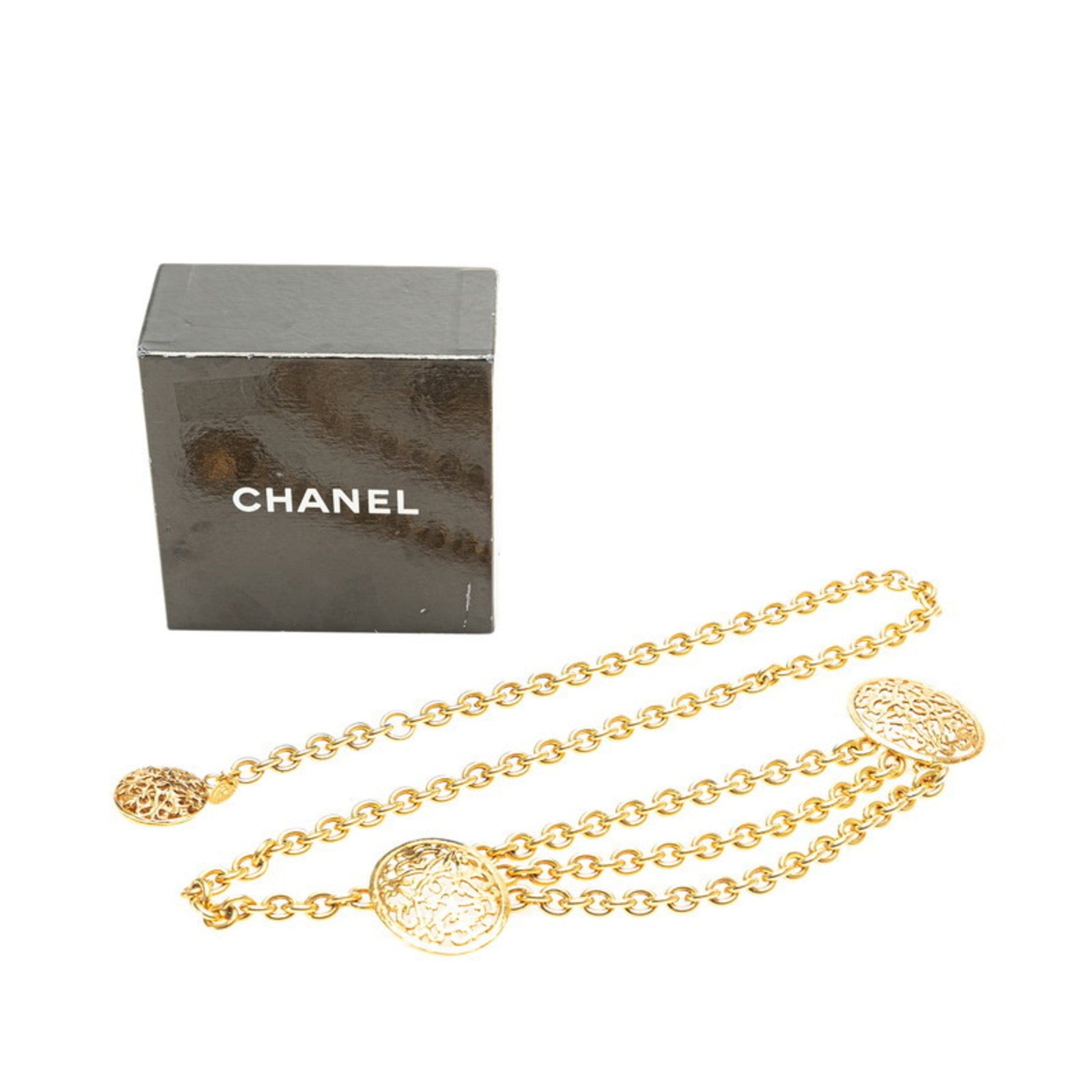 Chanel Coco Mark, Gold, Gold Plated, belt