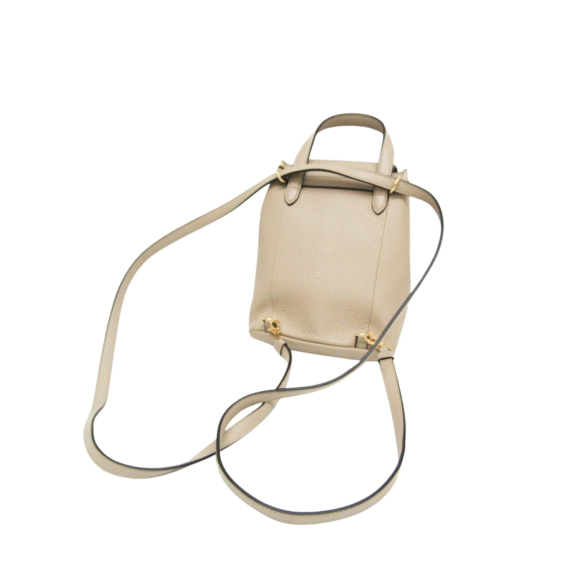 Salvatore Ferragamo Gancini, Beige, Leather, backpack