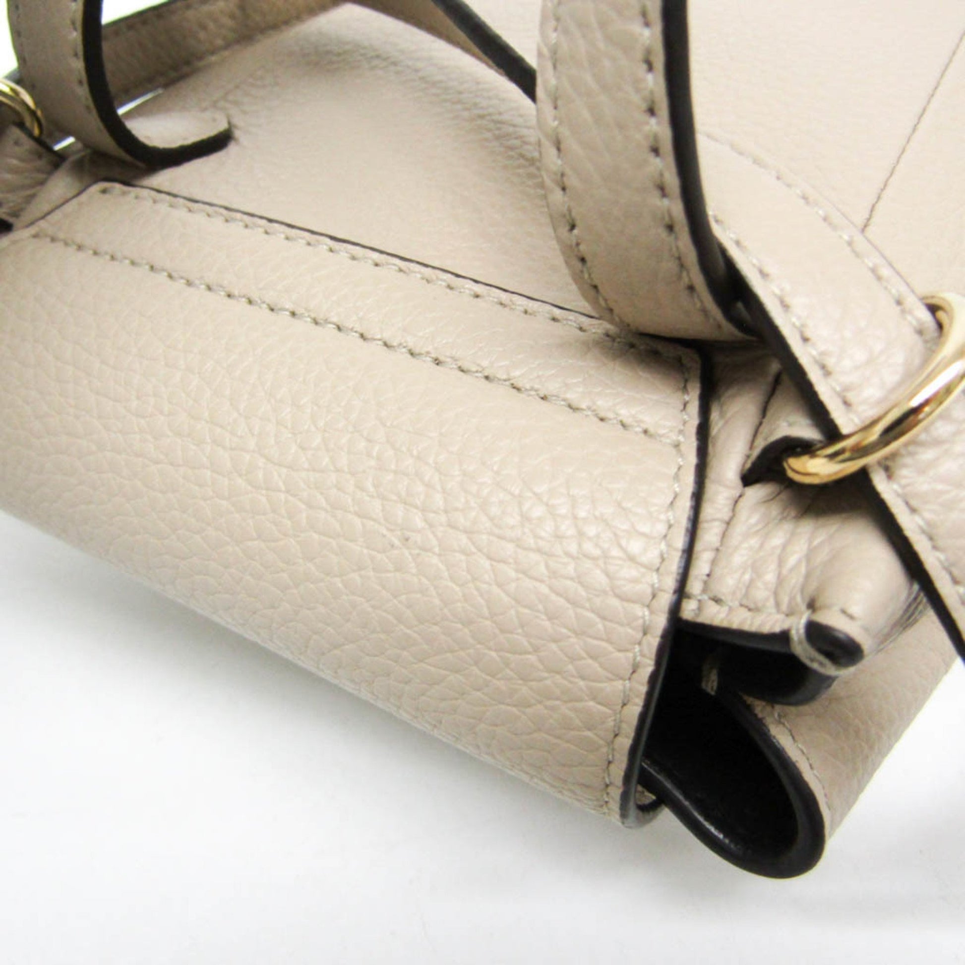 Salvatore Ferragamo Gancini, Beige, Leather, backpack