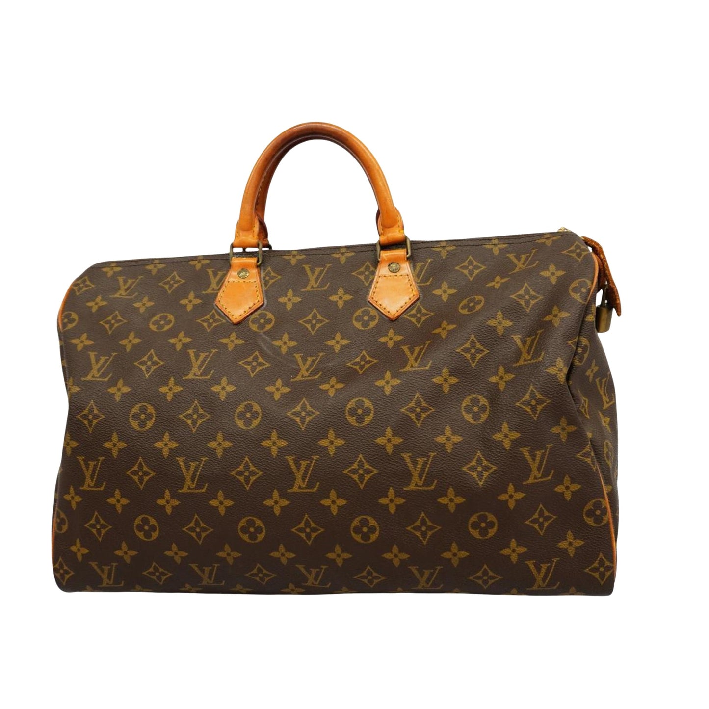 Louis Vuitton Speedy 35, Brown, Canvas, handbag