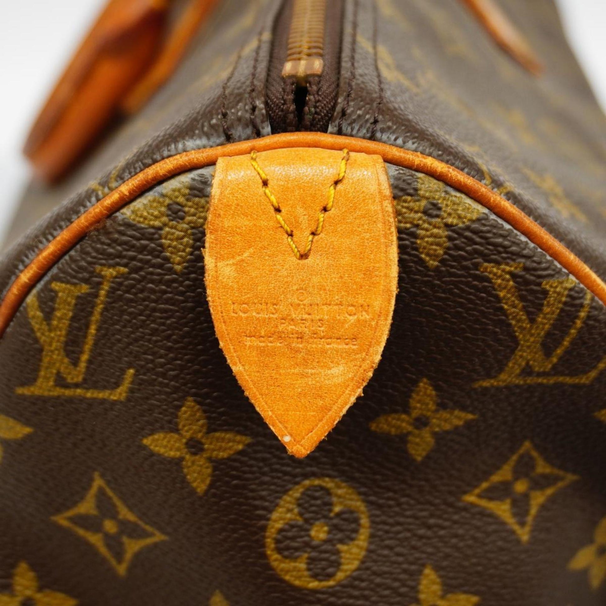 Louis Vuitton Speedy 35, Brown, Canvas, handbag