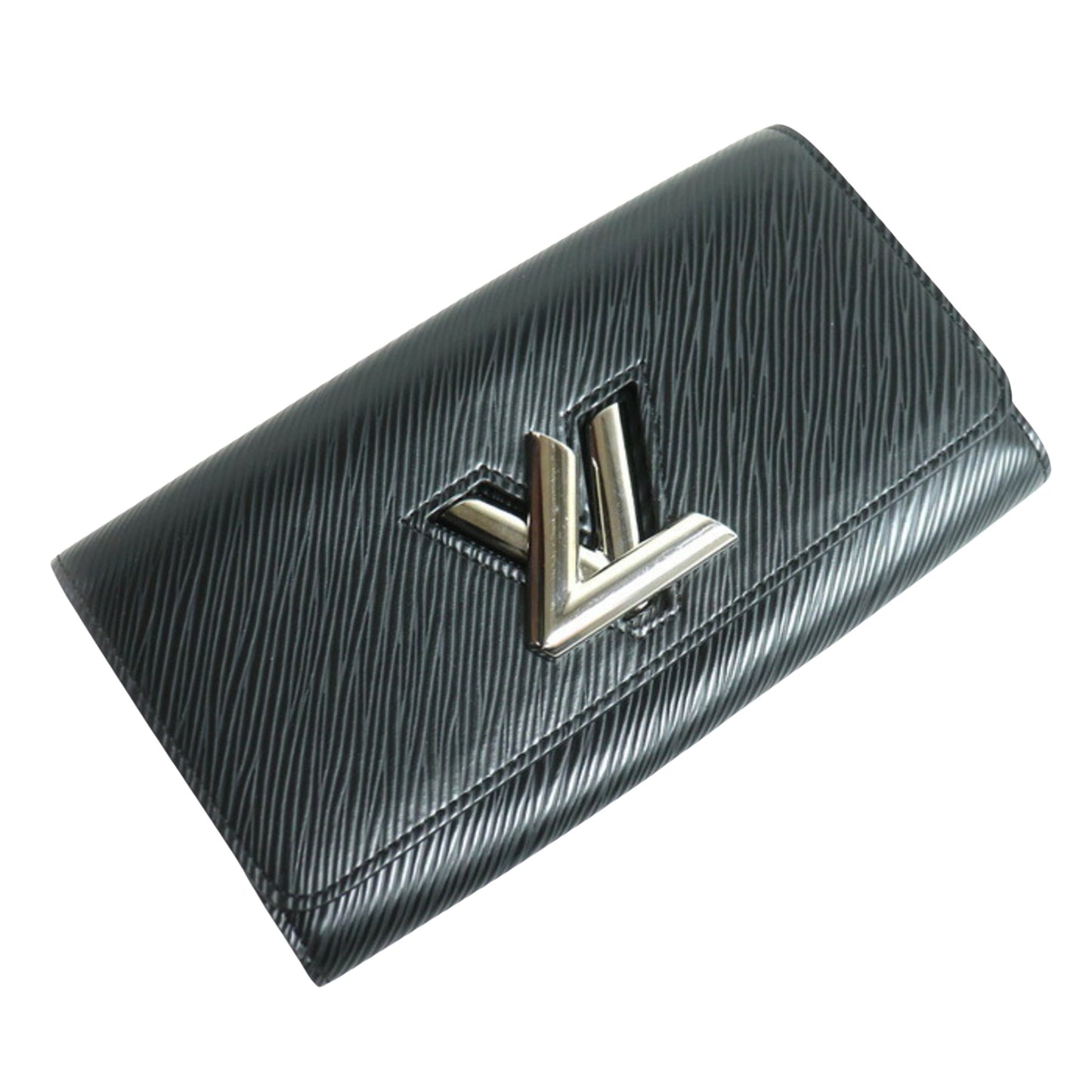 Louis Vuitton Twist, Black, Leather, wallet