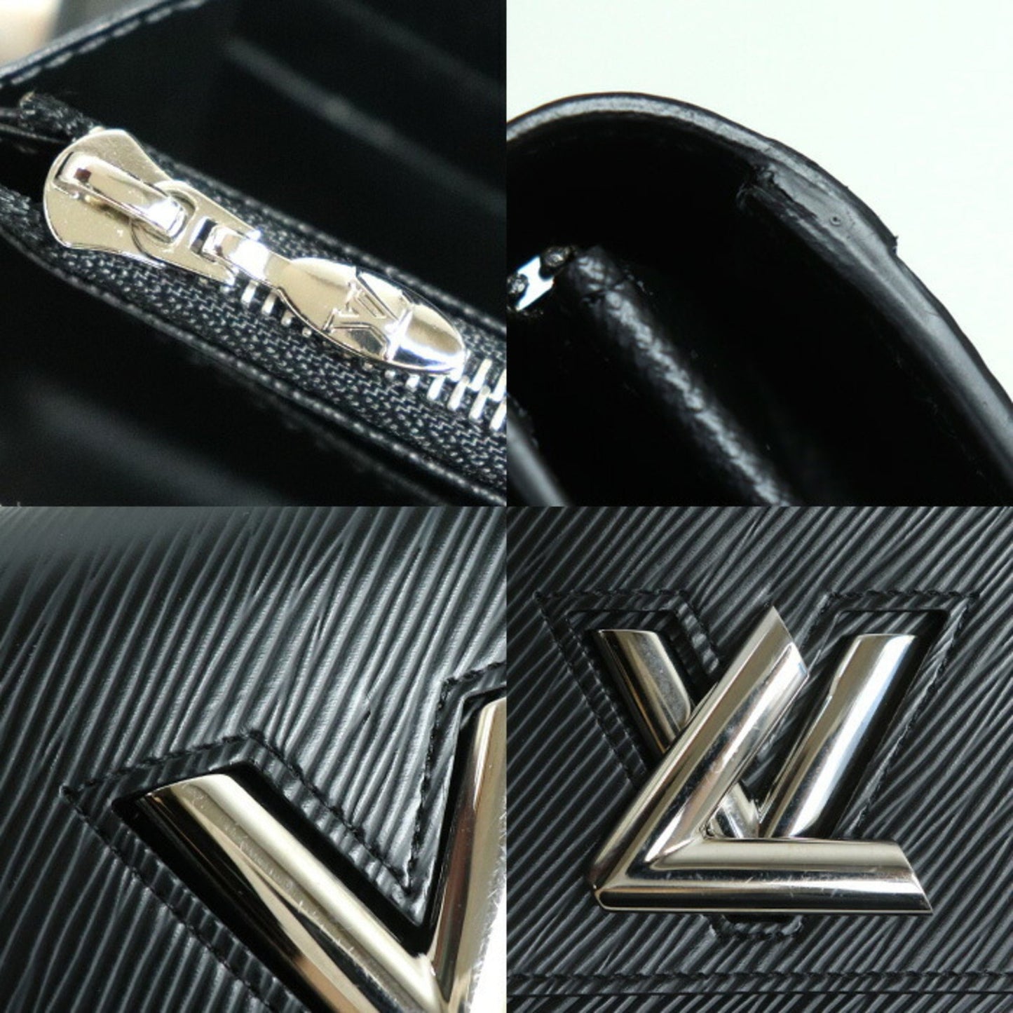 Louis Vuitton Twist, Black, Leather, wallet