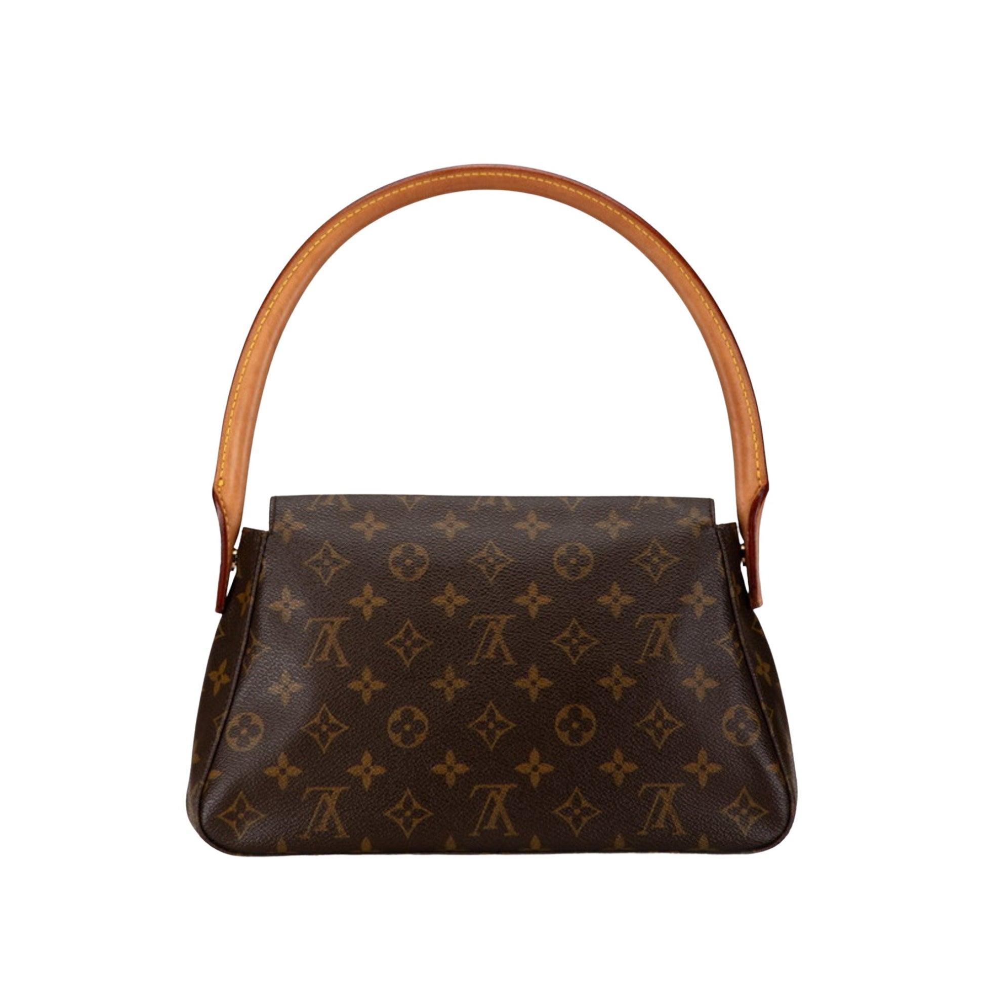 Louis Vuitton Looping, Brown, Canvas, handbag