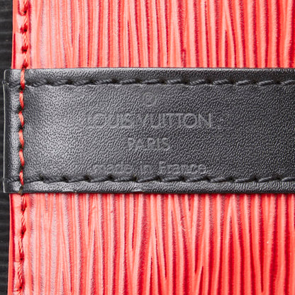 Louis Vuitton Noé, Red, Leather, shoulder