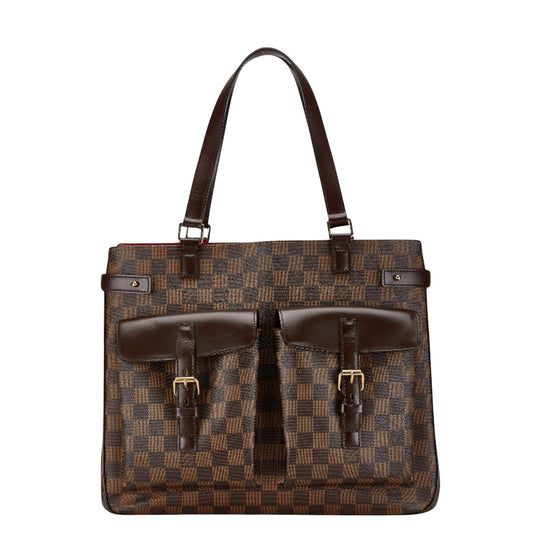 Louis Vuitton Uzes, Brown, Canvas, tote