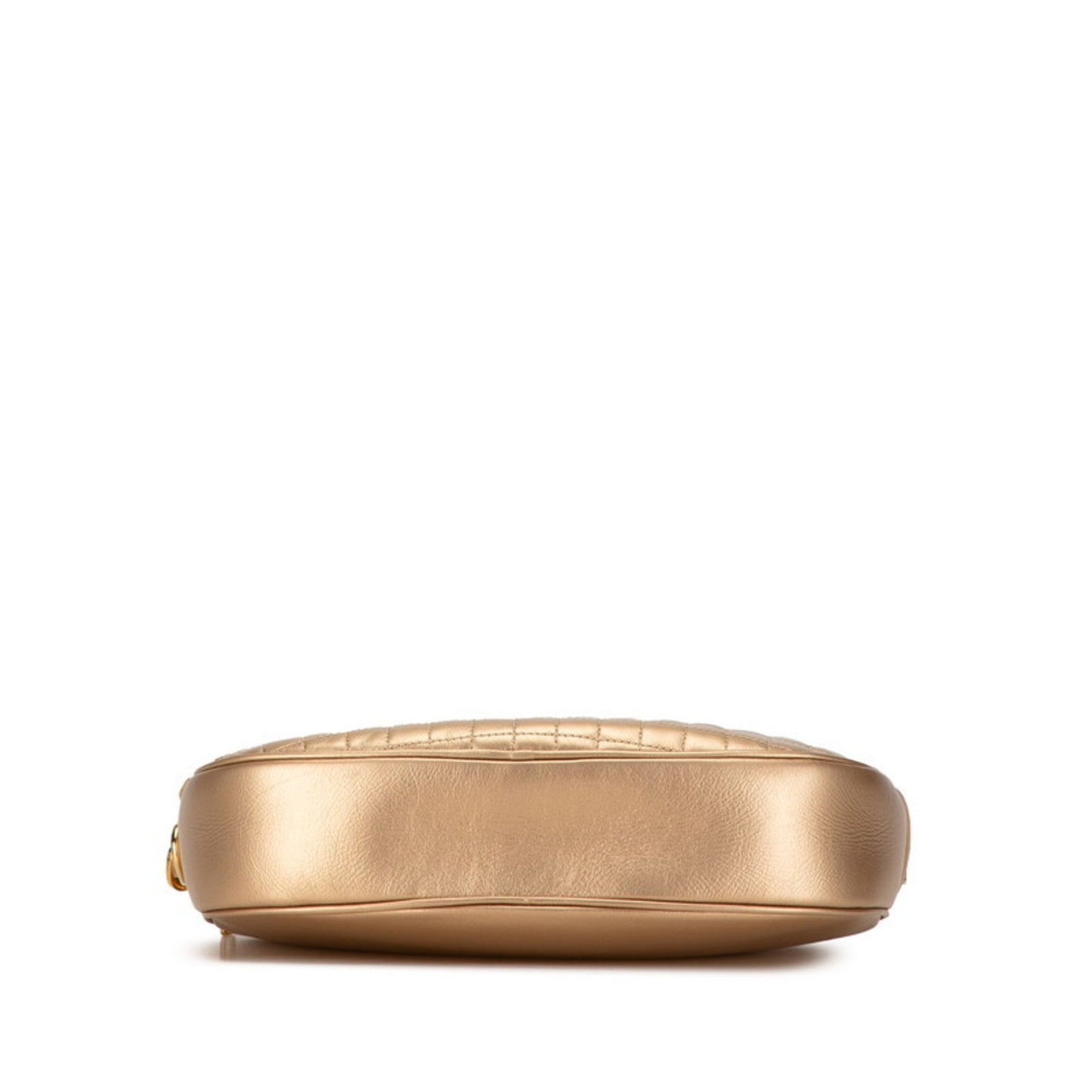 Céline C charm, Gold, Leather, shoulder