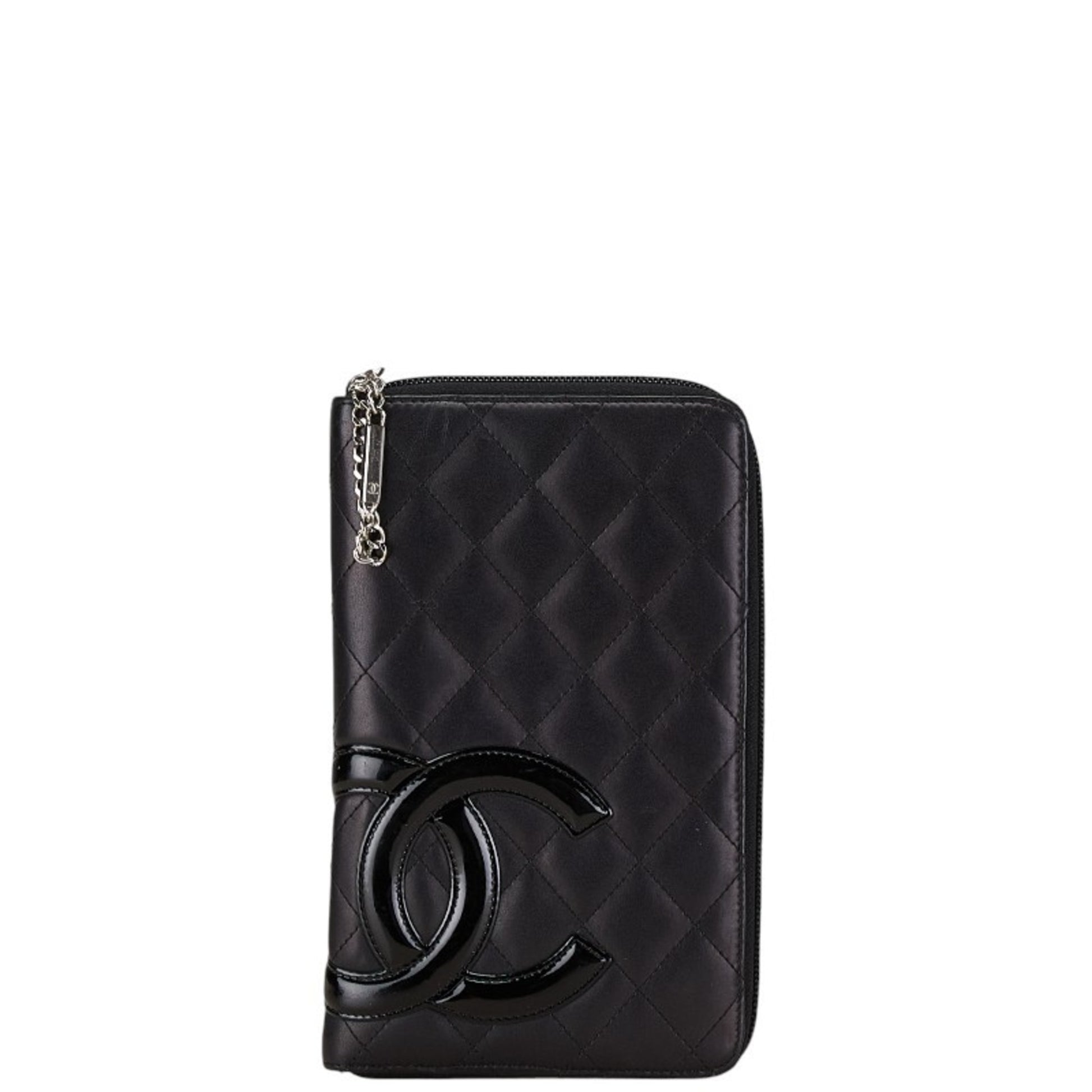 Chanel Cambon, Black, Leather, wallet