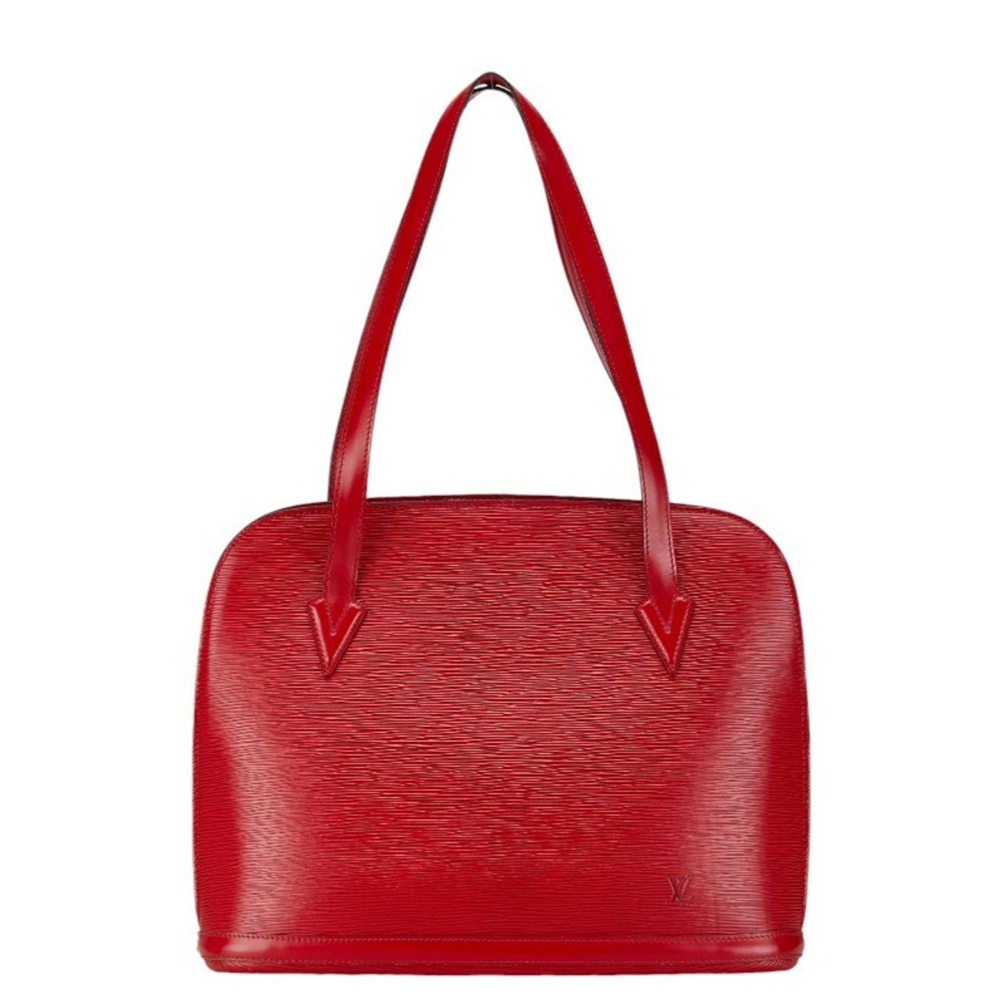 Louis Vuitton Lussac, Red, Leather, shoulder