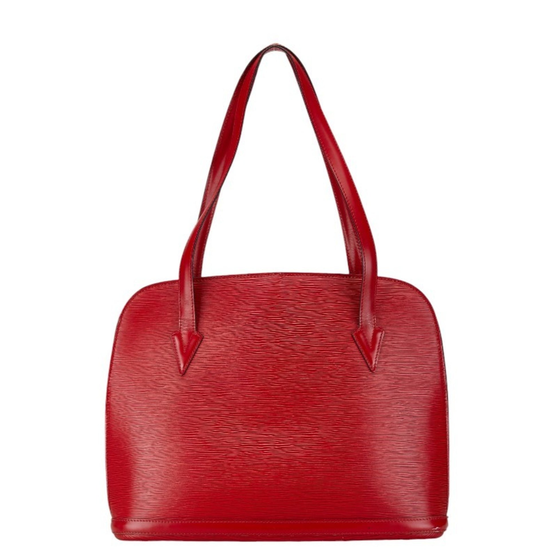 Louis Vuitton Lussac, Red, Leather, shoulder