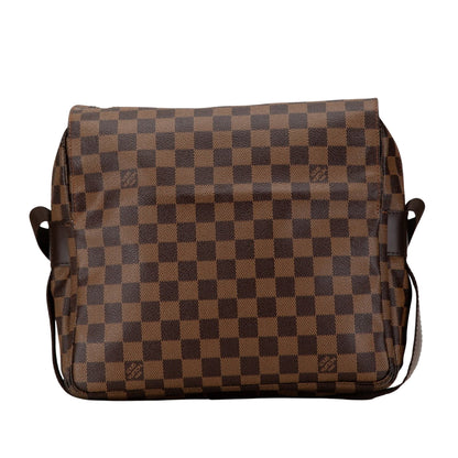 Louis Vuitton Naviglio, Brown, Canvas, shoulder