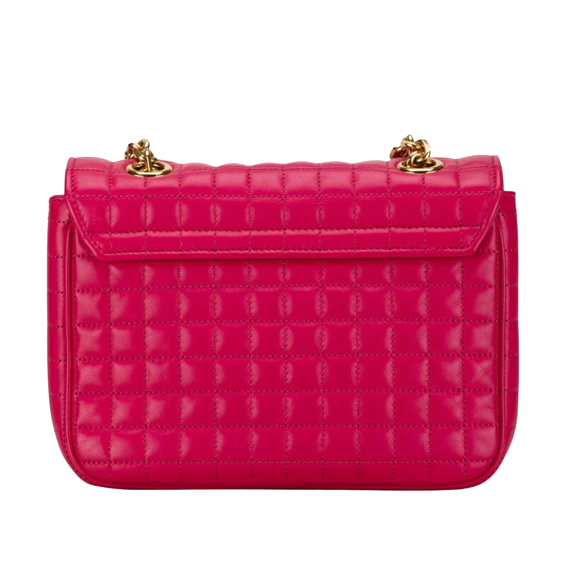 Céline C, Pink, Leather, shoulder