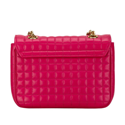 Céline C, Pink, Leather, shoulder