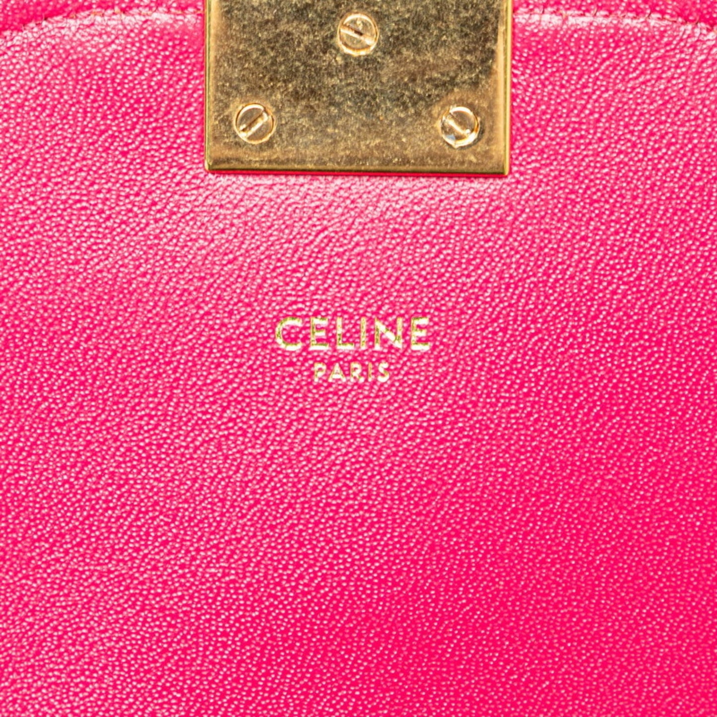 Céline C, Pink, Leather, shoulder