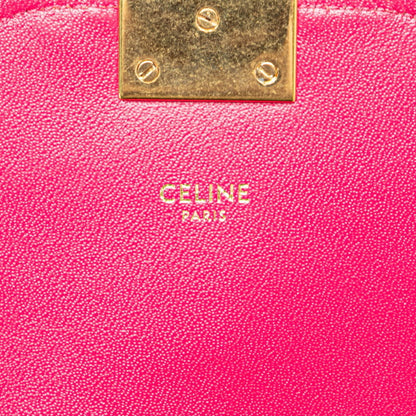 Céline C, Pink, Leather, shoulder
