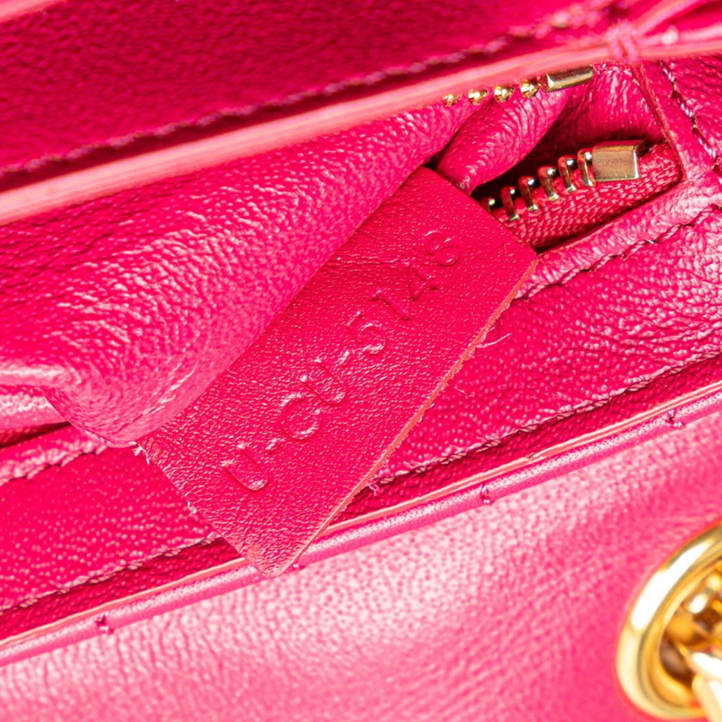 Céline C, Pink, Leather, shoulder