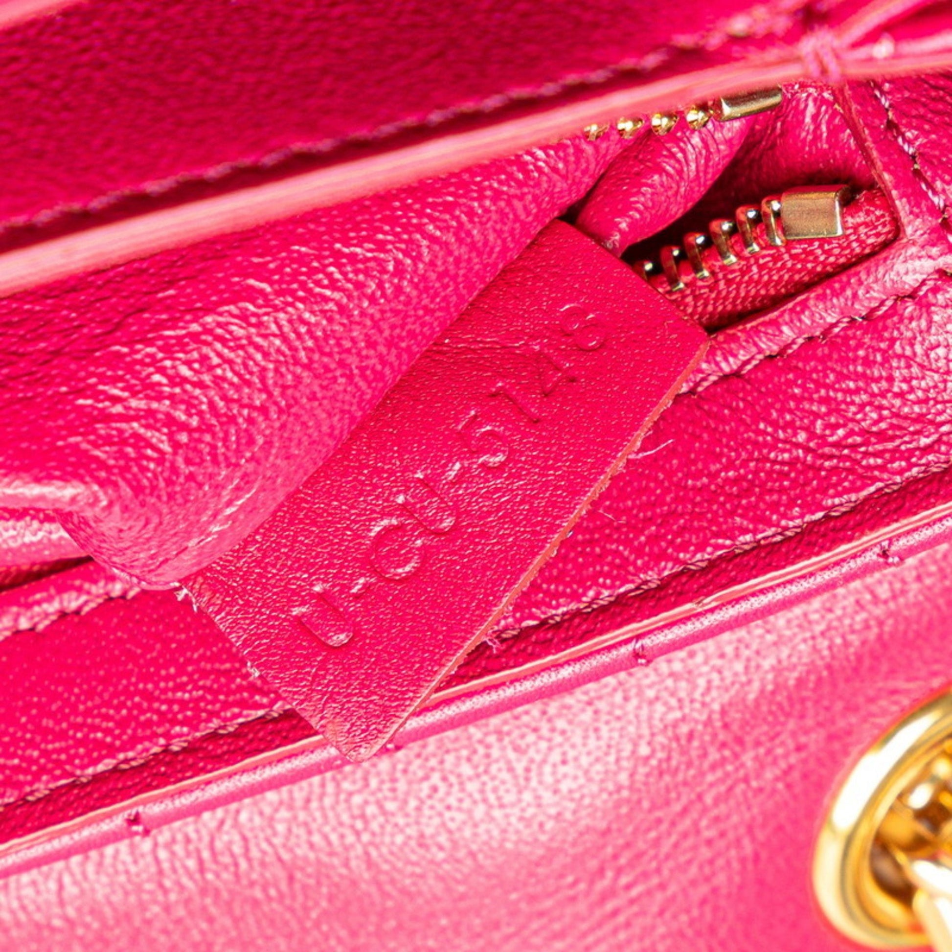 Céline C, Pink, Leather, shoulder