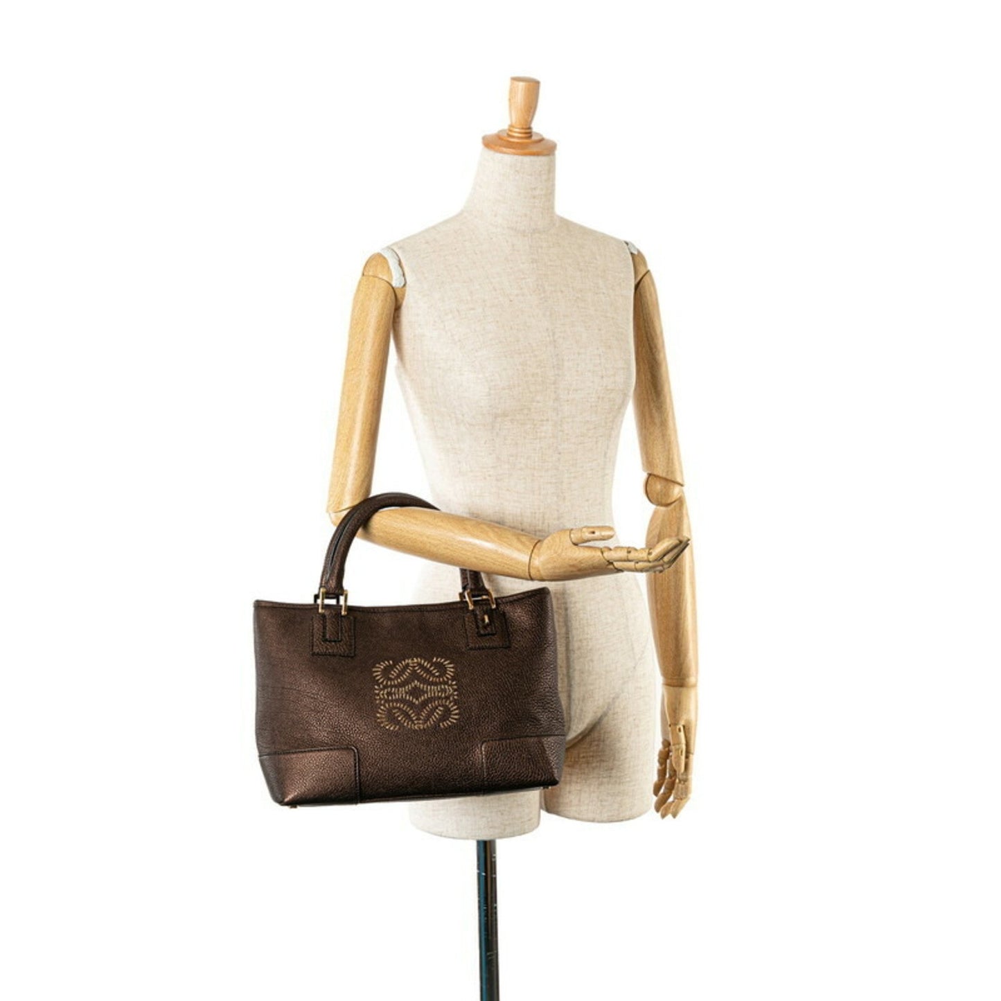 Loewe Amazona, Brown, Leather, handbag