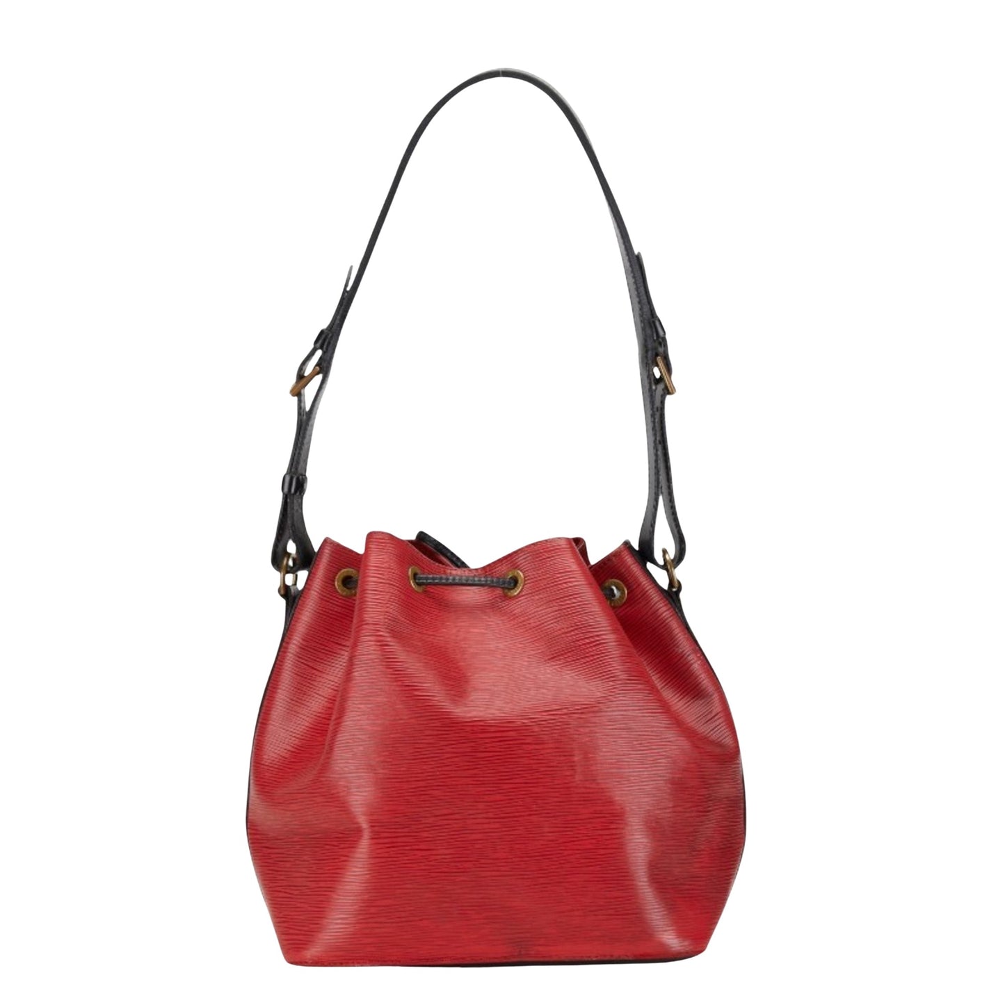 Louis Vuitton Noé, Red, Leather, shoulder