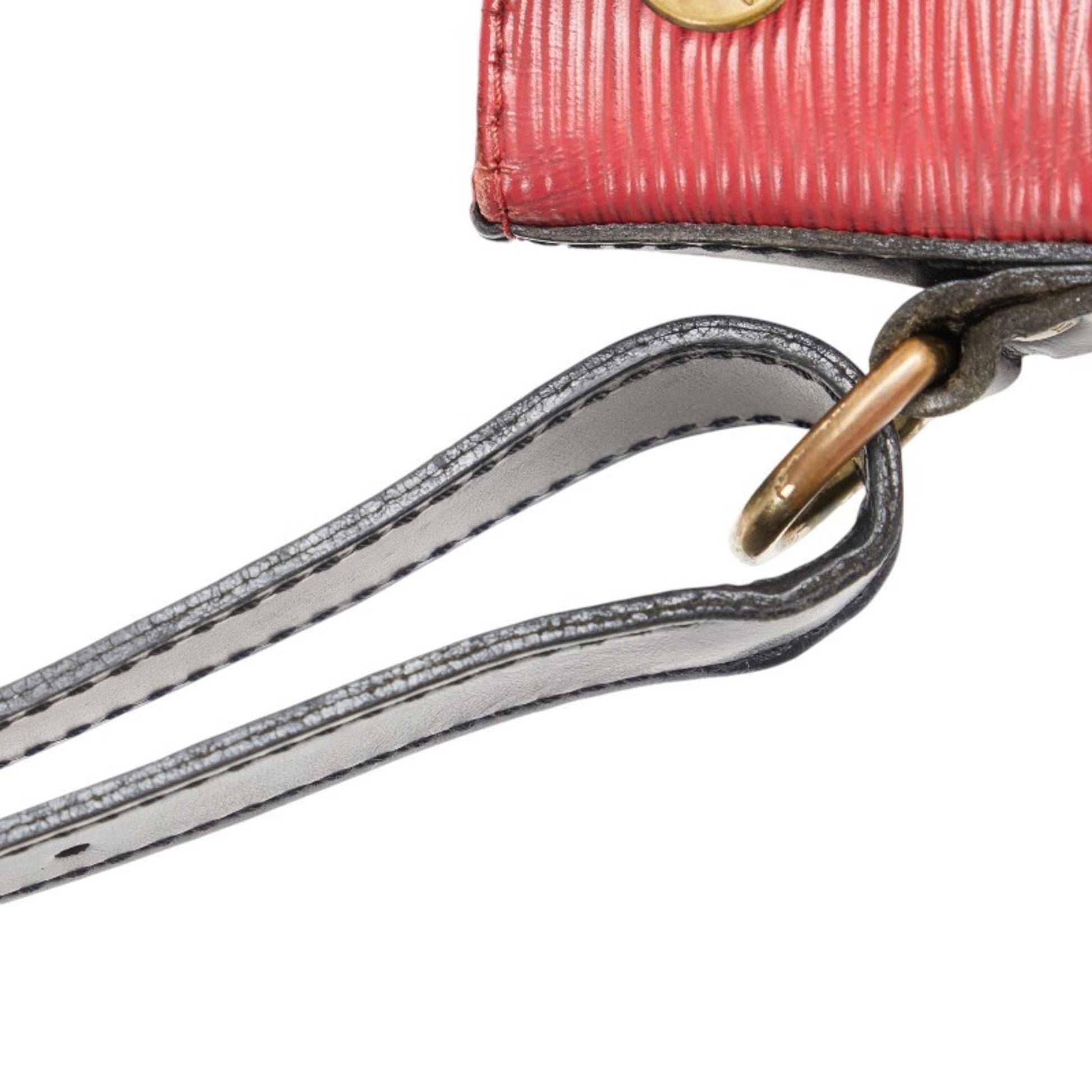 Louis Vuitton Noé, Red, Leather, shoulder