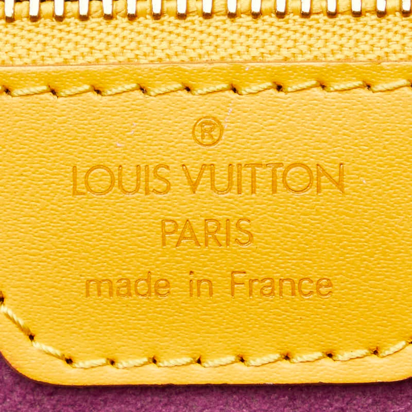 Louis Vuitton Lussac, Yellow, Leather, shoulder